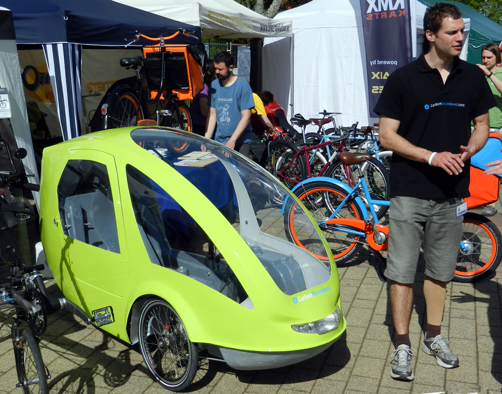 SPEZI2012CarbonRecumbent 015 Le vélomobile de CarbonRecumbent au SPEZI 2012