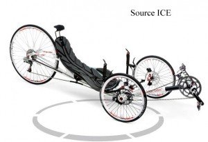 Le tricycle couché Vortex pour la vitesse et la compétition.